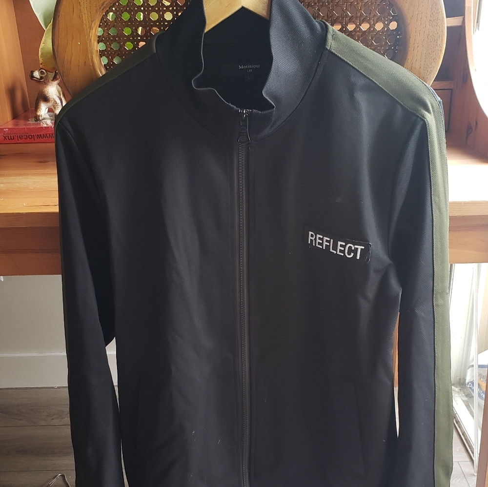 Martinique Jacket dark green and black size L.